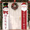 Jumbo Snowman & Santa Claus Door Banner, 2PC Merry Christmas Decoration for Wall, Fireplace, Home Xmas 2025 Party Decor