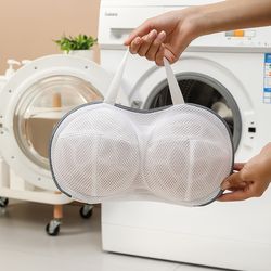 bra laundry bag for washing machine,anti deformation underwear wash bag with zipper,delicate clothing protector for a to
