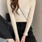 Women's Mock Neck Sweater,Vintage Basic Solid Knitted Pullover for Autumn Winter, Casual Slim Fit Korean Style Tops
