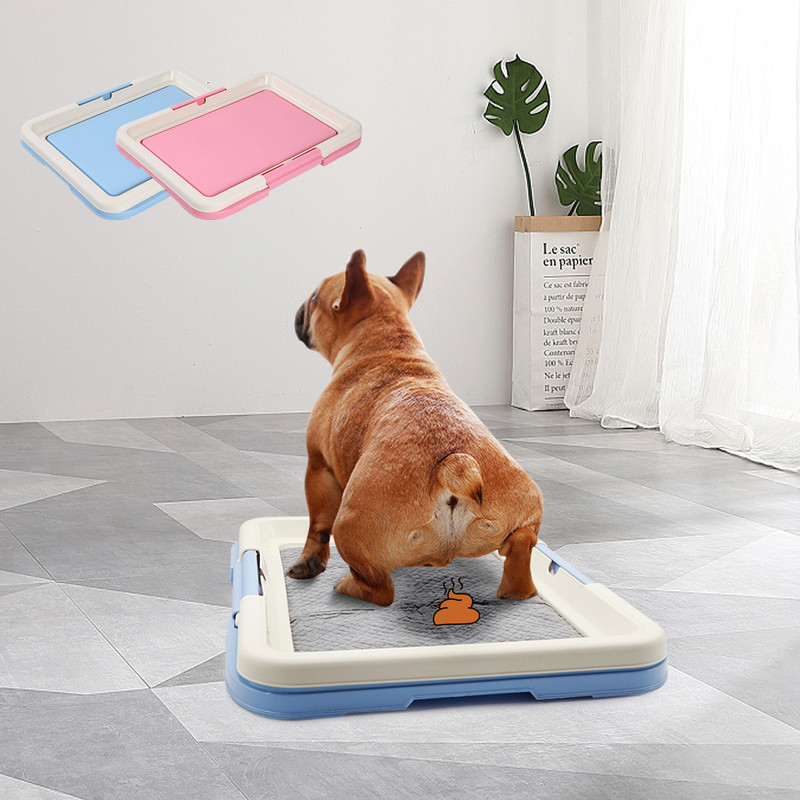 Portable Dog Training Toilet,Indoor Potty for Small Dogs &Cats with Puppy Pad Holder,47cm Tray for Puppy Pad Training bo