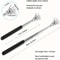 Portable Extendable Back Scratcher, Stainless Steel Telescoping Back Scratcher for Human & Pets,Extendable Back Massager