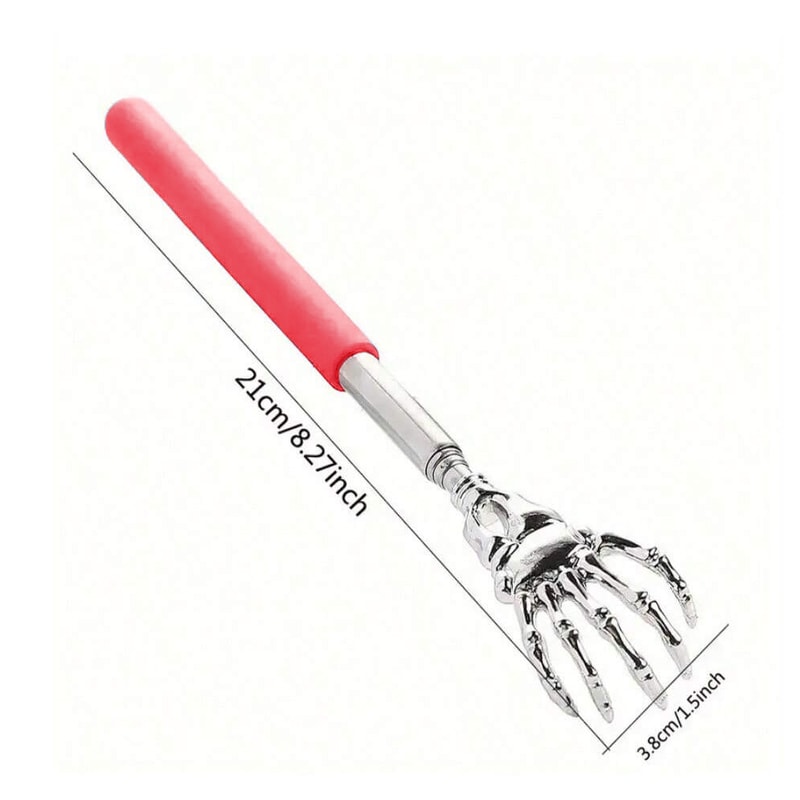 Portable Extendable Back Scratcher, Stainless Steel Telescoping Back Scratcher for Human & Pets,Extendable Back Massager