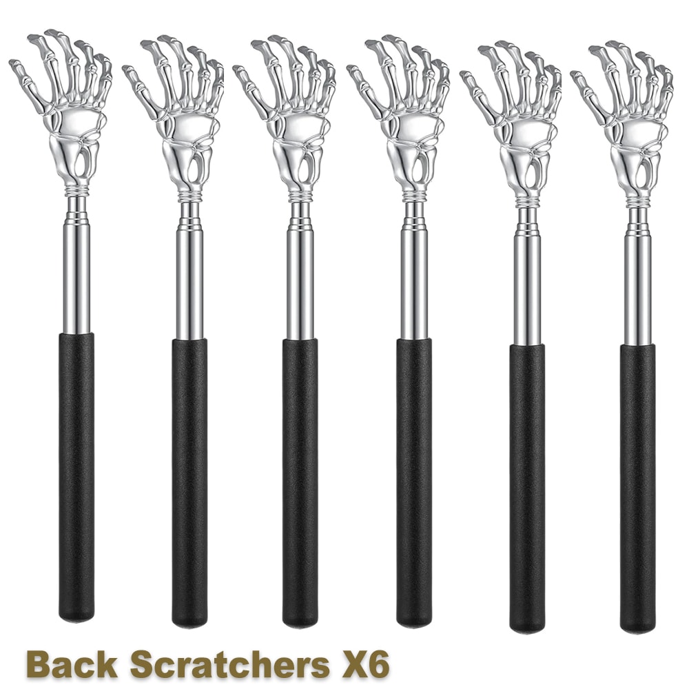 Portable Extendable Back Scratcher, Stainless Steel Telescoping Back Scratcher for Human & Pets,Extendable Back Massager