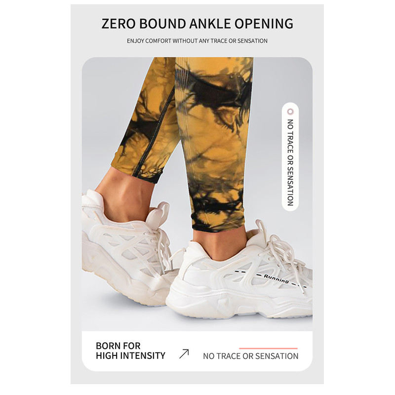 New Tie Dye Yoga Pants Sport Leggings Women, Seamless High Waist Push Up Tights for Fitness, Workout, and Gym Clothing