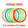 Outdoor Kids Funny Physical Training Toys,Sport Lattice Jump Ring Game,10Hoops with 10Connectors for Park Play Boys girl