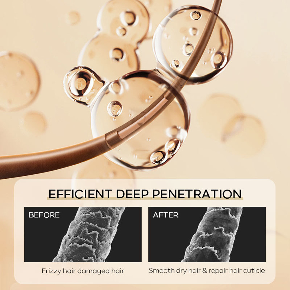 Moroccan Pure Argan Hair Essential Oil, 100ML Multi Functional Dry Hair Care, QUIYUM Hair Oil for Women