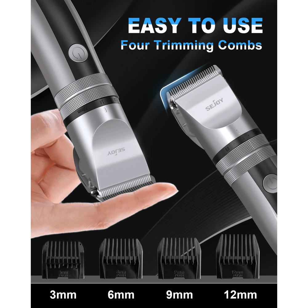 Professional Hair Clippers Cordless Trimmer Beard Cutting Barber Machine Kit Precision Adjustable G 2