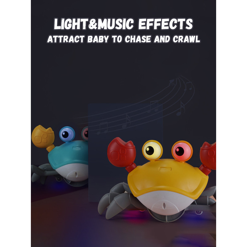Crawling Crab Baby Toy Interactive Musical Toy With Lights  Dancing Moves For Toddlers AutoSensing  2