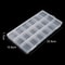 Clear Plastic Organizer Box, Transparent Storage Container, Jewelry Box, Empty Earring Storage Display for Beads