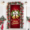 Merry Christmas Door Cover, Bell Garland Door Decor, Dining Table Cover, Elastic Holiday Decoration