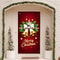 Merry Christmas Door Cover, Bell Garland Door Decor, Dining Table Cover, Elastic Holiday Decoration