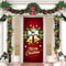Merry Christmas Door Cover, Bell Garland Door Decor, Dining Table Cover, Elastic Holiday Decoration
