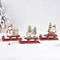 Wooden Christmas Ornaments Sleigh Santa Claus Snowman Elk Pendant Christmas Tree Decor Home Party D 0
