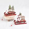 Wooden Christmas Ornaments Sleigh Santa Claus Snowman Elk Pendant Christmas Tree Decor Home Party D 2