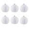 Christmas Ball Ornaments 6pcs 8cm, Red White Hanging Tree Decorations, Holiday New Year Navidad Home Decor