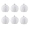 Christmas Ball Ornaments 6pcs 8cm, Red White Hanging Tree Decorations, Holiday New Year Navidad Home Decor