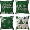 Christmas Snowflake Tree Cushion Cover, Winter Holiday Decoration Pillow, Festive Merry Christmas Decor for Sofa Porch