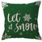 Christmas Snowflake Tree Cushion Cover, Winter Holiday Decoration Pillow, Festive Merry Christmas Decor for Sofa Porch