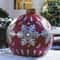 PVC Inflatable Christmas Ball Large Outdoor Giant Decorated Balls Big Party Tree Decorations Toy Ba 2