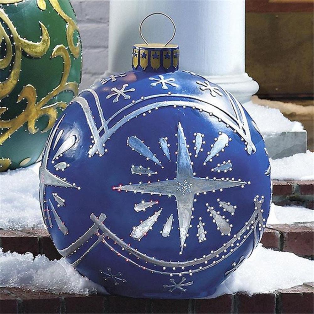 PVC Inflatable Christmas Ball Large Outdoor Giant Decorated Balls Big Party Tree Decorations Toy Ba 17