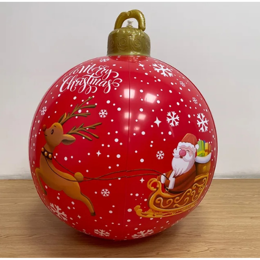 PVC Inflatable Christmas Ball Large Outdoor Giant Decorated Balls Big Party Tree Decorations Toy Ba 20