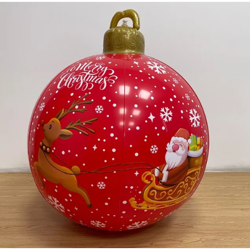 PVC Inflatable Christmas Ball Large Outdoor Giant Decorated Balls Big Party Tree Decorations Toy Ba 20