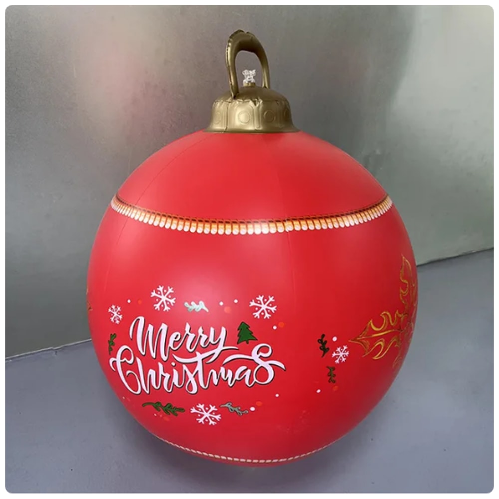 PVC Inflatable Christmas Ball Large Outdoor Giant Decorated Balls Big Party Tree Decorations Toy Ba 22