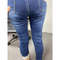 Women Thermal Jeans Warm Fleece Lined Winter Denim Pants Stretch Skinny Retro Blue Thicken Pencil T 2