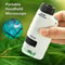 Educational Mini Handheld Microscope With LED Light Battery Powered Kid Science Experiment Pocket M 1