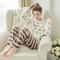 Women Homewear Hooded Pajamas Robe Winter Thickened Warm Coral Velvet Long Flannel Solid Colour For 6