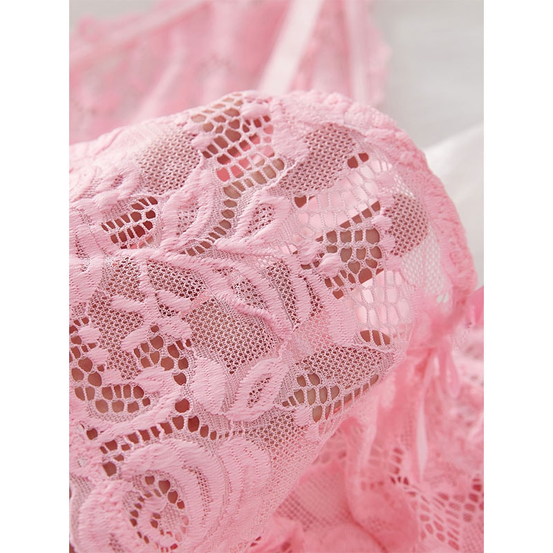 Womens Sexy Lingerie Hot Night Dress Suspender Suit Ultrathin Summer Nightgown Lace Thong Sets 3