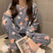 Flannel Womens Pajamas Warm Fall And Winter Loungewear Peach Sleepwear Coral Velvet Nightwear 7