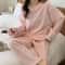 Cozy Soft Coral Velvet Jacquard Pajama Set Warm Winter Loungewear For Women Ideal For Christmas Ba