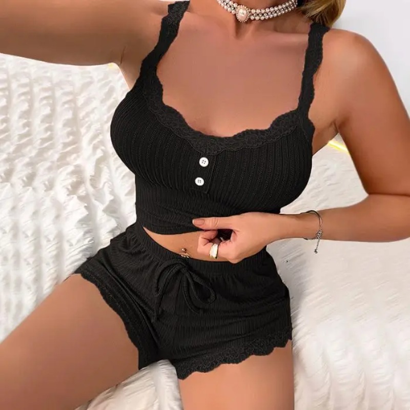 Sexy Women Sleepwear Women Pajama Sets For Sleeping Pijama Summer Pajamas Womens Lounge Trousers Un 1