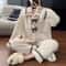 Women's Pajamas Set, Autumn & Winter Home Wear, Padded, Thickened Warm Princess Clothes for Cozy Comfort