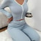 Sexy Lace Pijamas Sleepwear Set Autumn Winter Homewear Pajamas For Women Long Sleeves Shirt 0