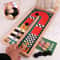 Wooden Board Game Set, Disc Battle Game, Curling Game for Adults, Family Entertainment Interactive