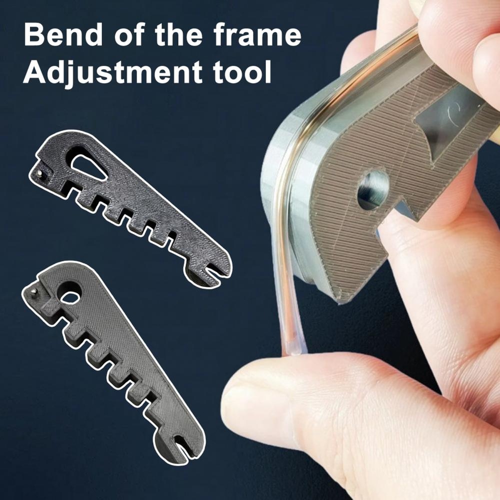 Eyeglass Frame Adjuster Tool, Sunglasses Frame Bender, Glasses Frame Curvature Adjuster, Temple Arm Nose Pads Tool
