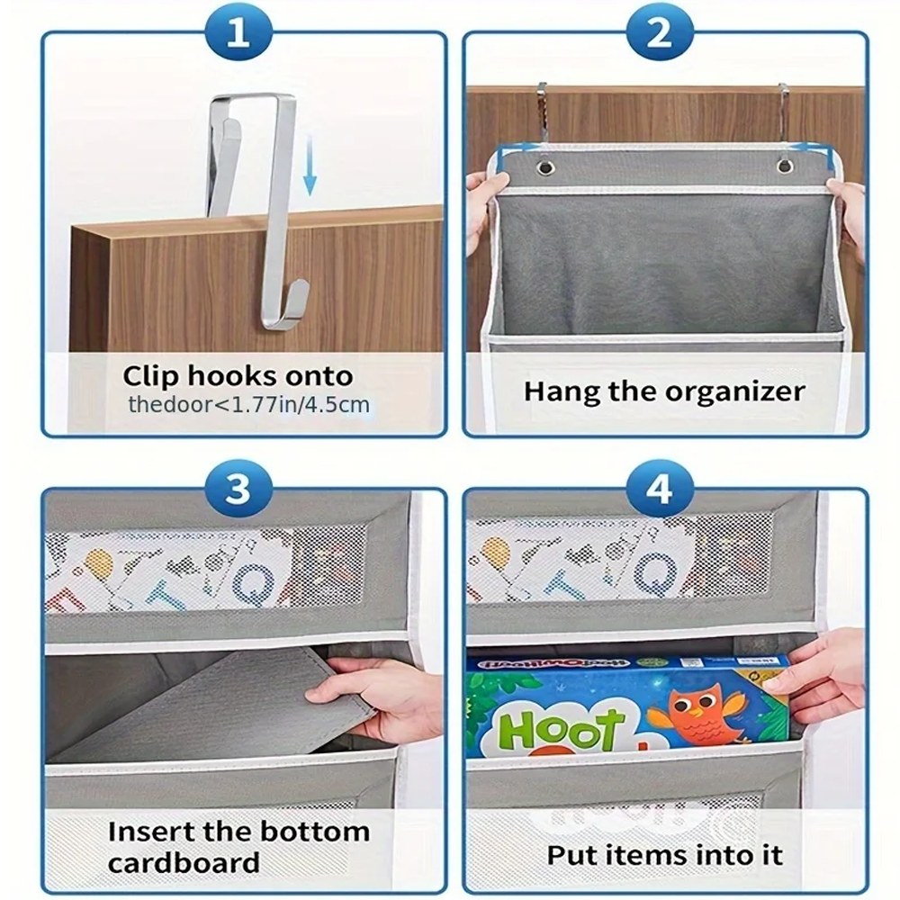 Extra Large OverTheDoor Hanging Organizer MultiLayer Storage Bag For Closet Toy Dorm Room Organiza 1