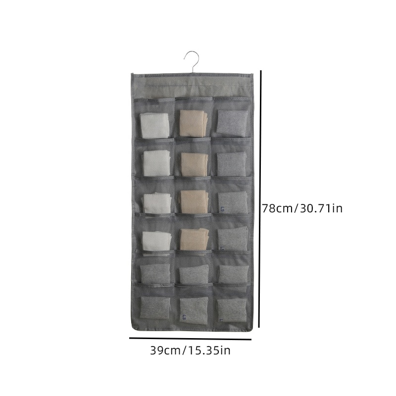 Hanging Wall Bag for Underwear Storage, Double Sided Organizer for Dormitory Home Wardrobe