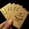 Gold Foil Poker Set Magic, Golden Playing Cards Deck, Gold Plastic Foil Cards, Waterproof Durable Poker Cards