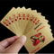 Gold Foil Poker Set Magic, Golden Playing Cards Deck, Gold Plastic Foil Cards, Waterproof Durable Poker Cards