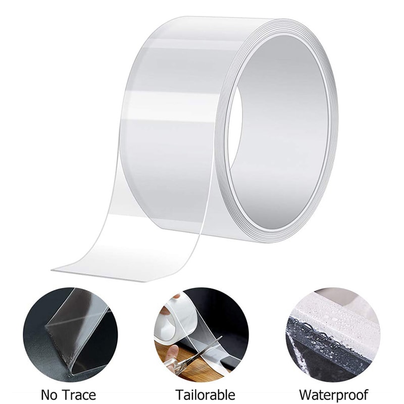 Waterproof Clear Caulking Sealing Tape for Kitchen, Sink, Bathroom, Self-Adhesive Transparent Gap Strip Tape One Sided