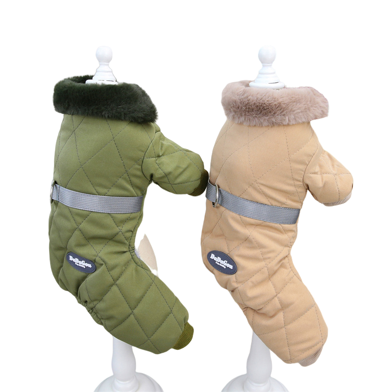 Thicken Warm Dog Jumpsuit Waterproof Winter Pet Dogs Clothes Hoodie Puppy Overalls Chihuahua Coat P 3