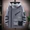 Mens Pilot Zipper Jacket Hooded Baseball Uniform For SpringAutumn Velvet Pullover With Front Pocket