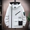 Mens Pilot Zipper Jacket Hooded Baseball Uniform For SpringAutumn Velvet Pullover With Front Pocket