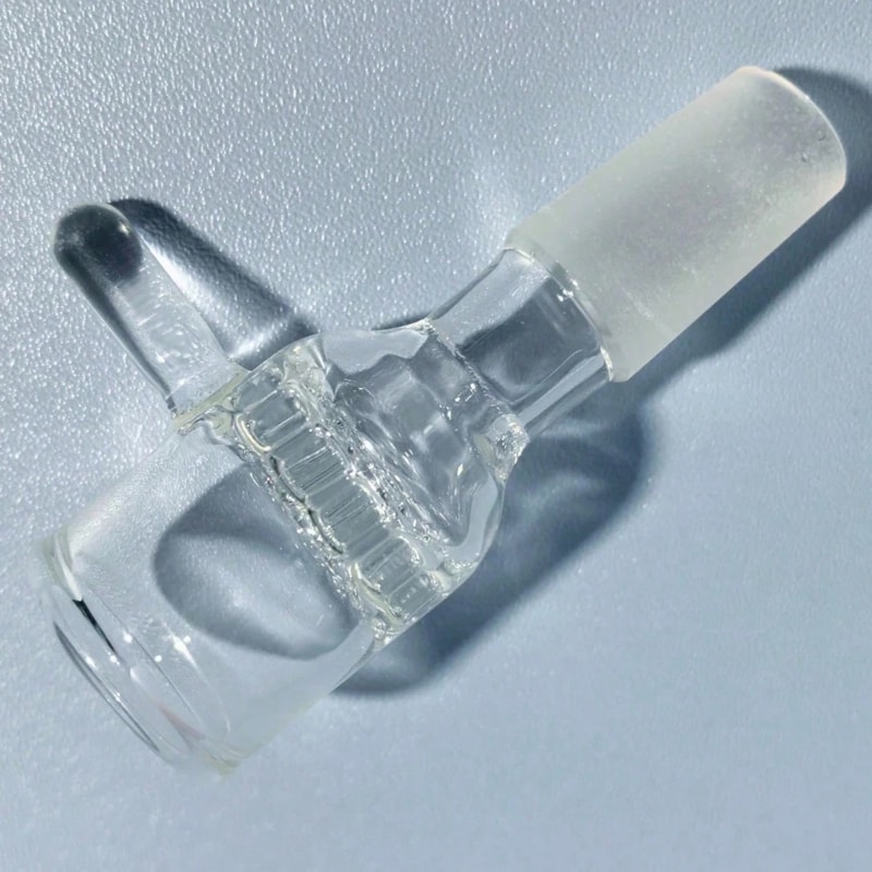 Honeycomb Glass Bowl, Transparent, Handmade, Unique Craftsmanship, Perfect for Your Smoking Collection