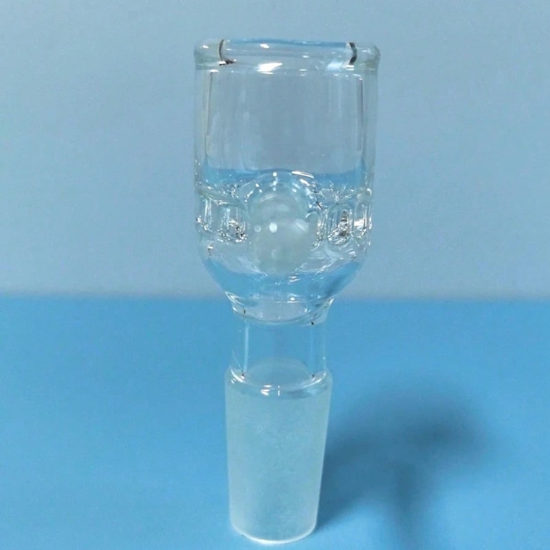 Honeycomb Glass Bowl, Transparent, Handmade, Unique Craftsmanship, Perfect for Your Smoking Collection