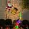 Garden Christmas Lights, Santa Solar Kettle Lights for Lawn, Yard Holiday Decoration