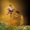 Garden Christmas Lights, Santa Solar Kettle Lights for Lawn, Yard Holiday Decoration